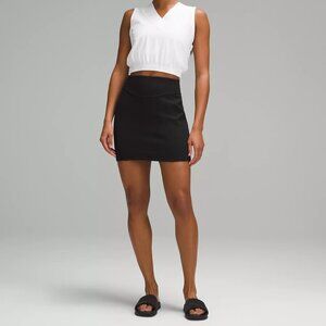 Lululemon Scuba High Rise Mini Skirt — Black — NWT